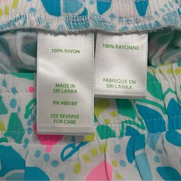 Lilly Pulitzer Katia Shorts Caribbean Citrus Women's Shorts XS NWT - Picture 9 of 15